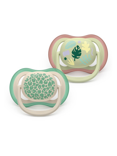 Залъгалки Ultra Air Philips AVENT 6-18м листа 2 бр неутрални