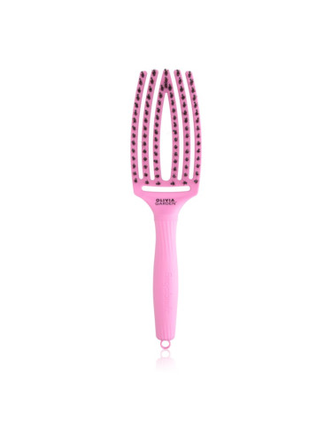 Olivia Garden Fingerbrush ThinkPink Boar & Nylon Pink Tokyo Четка за коса 1 бр.