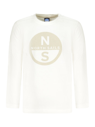 NORTH SAILS LONG-SLEEVED T-SHIRT FOR KIDS, WHITE