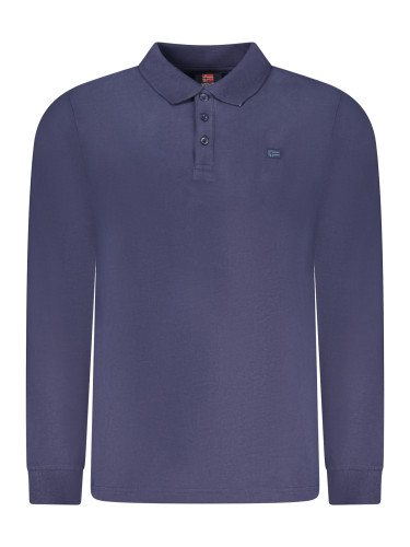 NORWAY 1963 MEN'S LONG-SLEEVED POLO SHIRT, BLUE