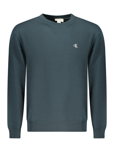 CALVIN KLEIN MEN'S BLUE ZIP-UP SWEATSHIRT