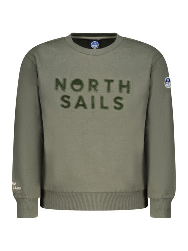 NORTH SAILS CHILDREN'S ZIP-UP SWEATSHIRT, GREEN