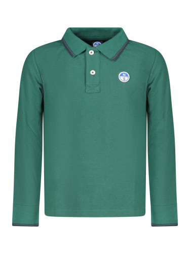NORTH SAILS CHILDREN'S LONG-SLEEVED POLO SHIRT, GREEN
