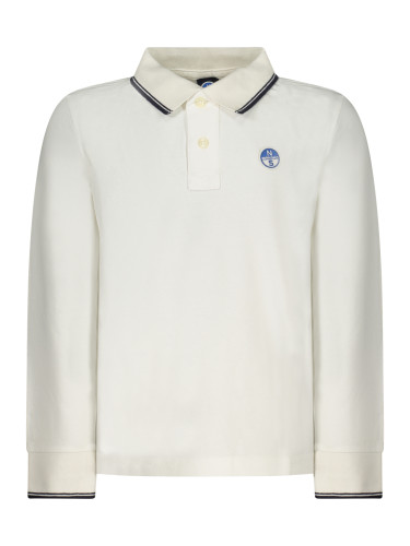 NORTH SAILS LONG-SLEEVED POLO SHIRT FOR KIDS, WHITE