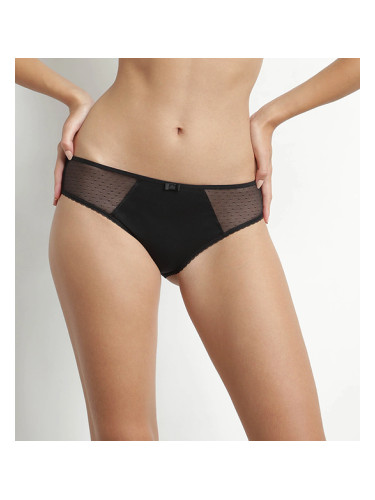 DIM GENEROUS COTTON BIO SLIP - Women's Organic Cotton Panties - Black