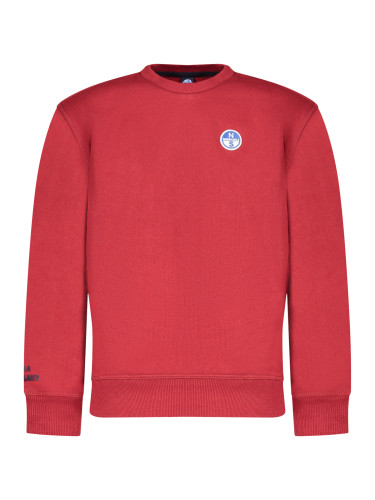 NORTH SAILS CHILDREN'S RED ZIP-UP SWEATSHIRT