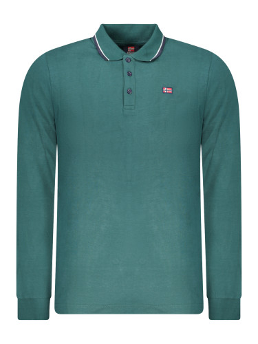 NORWAY 1963 MEN'S LONG-SLEEVED POLO SHIRT, GREEN