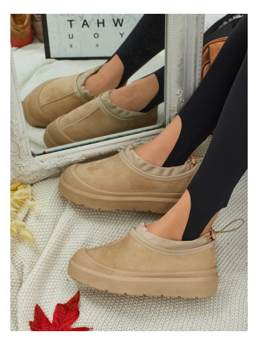 Resti Flora Beige Leather Women's Sneakers Comfortable for Everyday Wear