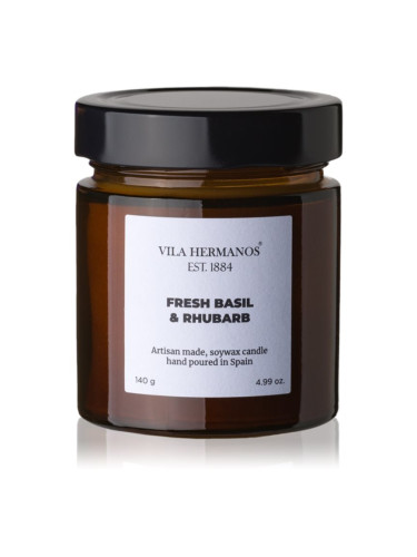 Vila Hermanos Apothecary Fresh Basil & Rhubarb ароматна свещ 150 гр.
