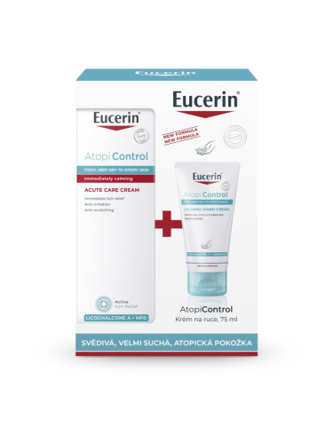 Eucerin AtopiControl Acute подаръчен комплект за суха и сърбяща кожа