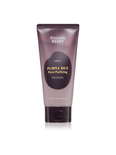 EQQUALBERRY Purple Rice Pore Purifying Pack Cleanser дълбокопочистваща пяна с ексфолиращо действие 130 гр.