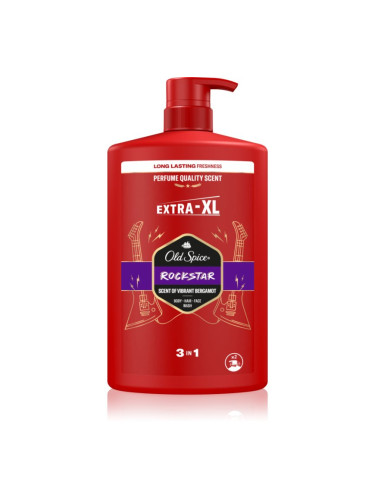 Old Spice RockStar душ-гел за мъже за лице, тяло и коса 1000 мл.