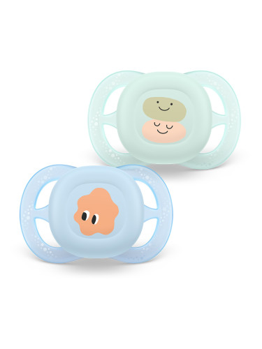 Залъгалки Ultra Start Philips AVENT 0-2м очички 2 бр момче