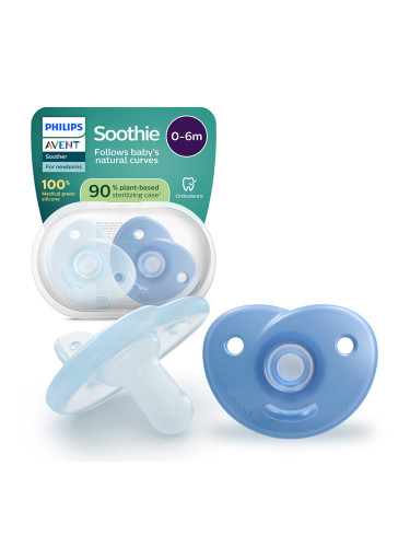 Залъгалки Soothie Philips AVENT 0-6м сини