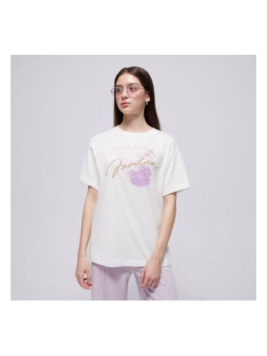 Jordan Тениска Jdg Hoop Classics Ss Tee Girl детски Дрехи Тениски 45D919-782 Бежов