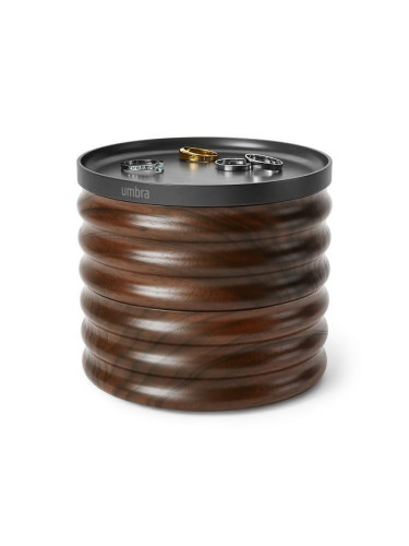 Кутия за бижута и аксесоари UMBRA TESORA дървена - цвят черен и орех