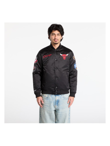 Яке Mitchell & Ness NBA Blackout Heavyweight Satin Jacket Chicago Bulls Black XXL