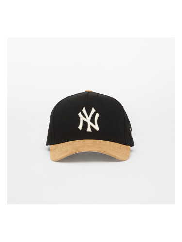 Шапка New Era 9FORTY Aframe MLB Suede Visor New York Yankees Black/ Camel Universal