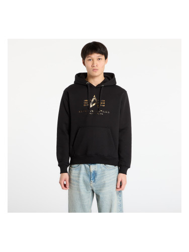Суитшърт Alpha Industries Basic Hoodie BL Effect Print Black M
