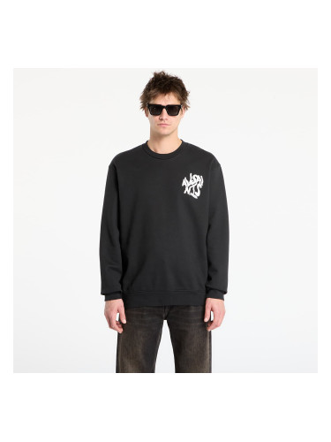 Суитшърт AllSaints Orlando Crew Jet Black L