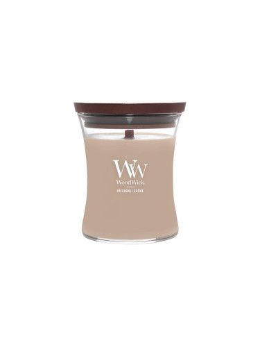 Woodwick Medium Hourglass Candle Patchouli Creme Universal