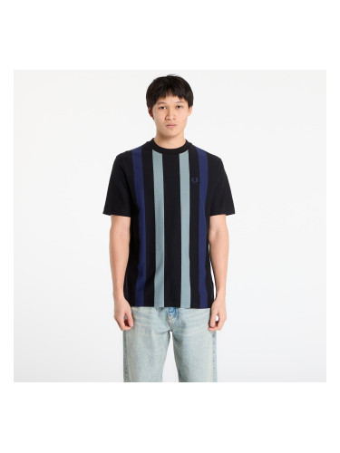 Тениска FRED PERRY Vertical Stripe T-Shirt Black S