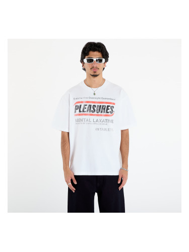 Тениска PLEASURES Relief Heavyweight Shirt Vtg White L
