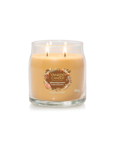 Yankee Candle Signature Medium Jar 2 Wicks Glistening Leaves Universal