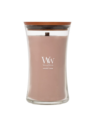 Woodwick Large Hourglass Candle Patchouli Creme Universal