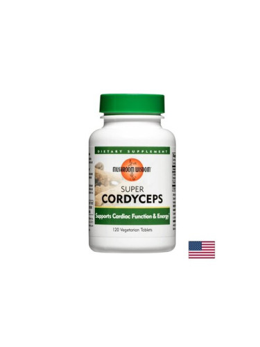 Супер Кордицепс – имунитет, дихателна система, енергия - 800 mg, 120 таблетки | Mushroom Wisdom