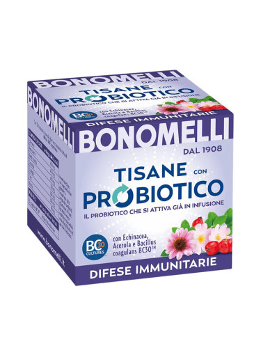 Билков чай с пробиотик за имунната система 10 филтърни пакетчета | Bonomelli