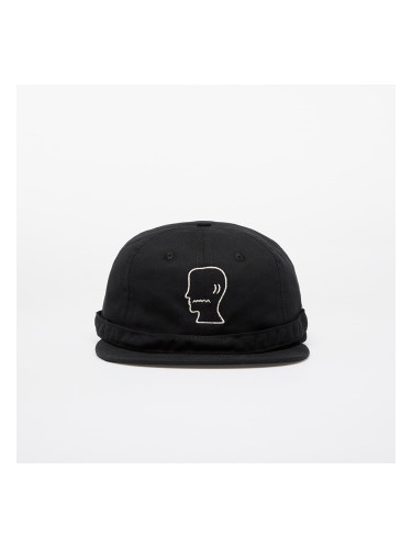 Шапка Brain Dead Extended Strap 6 Panel Logohead Hat Black Universal