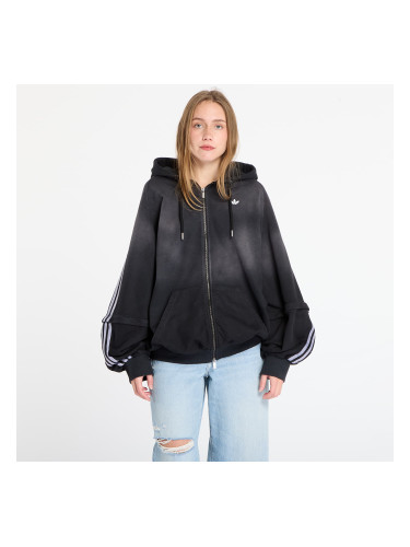 Суитшърт adidas Adilenium Season 4 Teamgeist Washed Oversized Full-Zip Hoodie Black/ Grey Six S