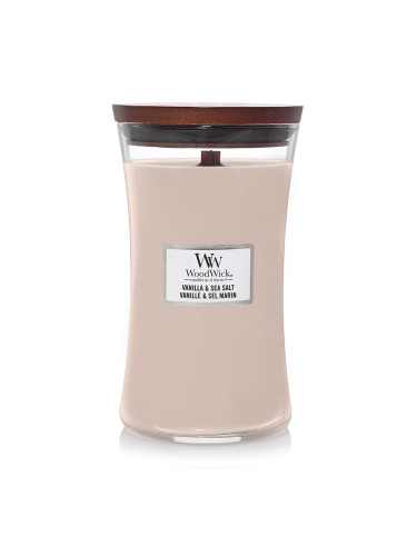 Woodwick Large Hourglass Candle Vanilla & Sea Salt Universal