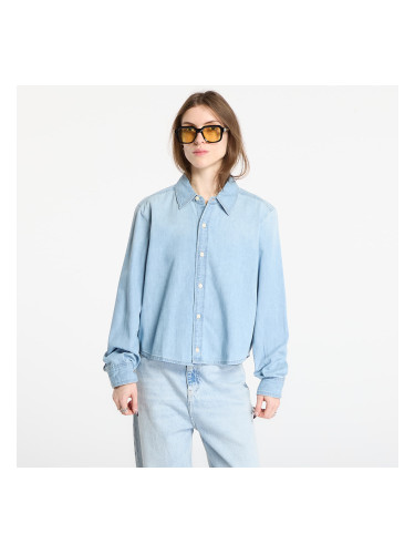 Риза Calvin Klein Jeans Cropped Ls Shirt Blue M