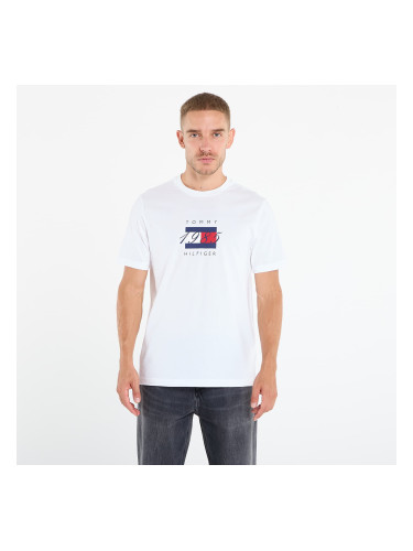 Тениска Tommy Hilfiger Linear Flag Graphic Tee White L