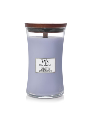 Woodwick Large Hourglass Candle Lavender Spa Universal