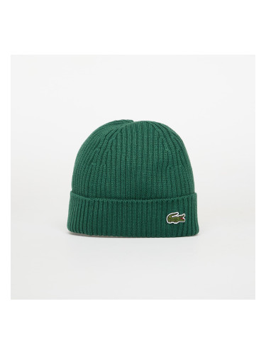 Шапка LACOSTE Knitted Cap Green Universal