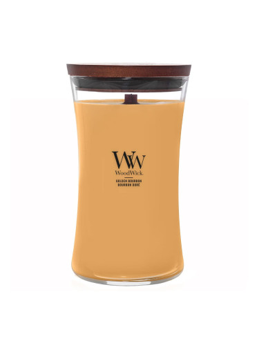 Woodwick Large Hourglass Candle Golden Bourbon Universal