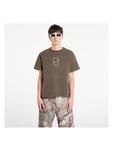 Тениска Brain Dead Heavyweight 3D Embroidery Logohead T-Shirt Brown M