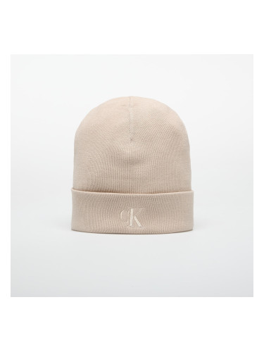 Шапка Calvin Klein Fine Rib Beanie Brown Universal