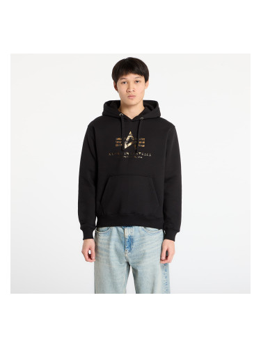 Суитшърт Alpha Industries Basic Hoodie BL Effect Print Black M