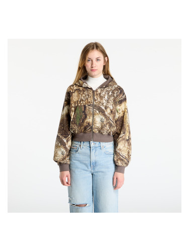 Суитшърт Jordan Brooklyn Fleece Women's Realtree Mod Crop Full-Zip Hoodie Sail/ Sail L