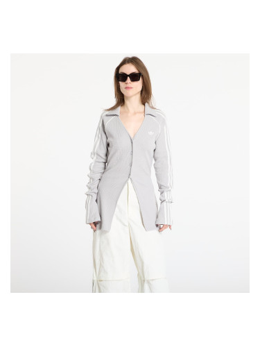 adidas Button Down Top Grey Two L