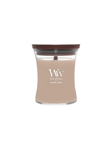 Woodwick Medium Hourglass Candle Patchouli Creme Universal