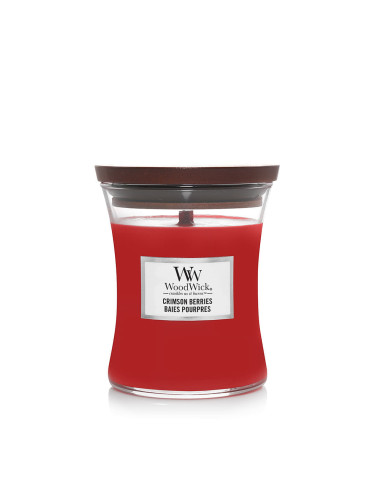 Woodwick Medium Hourglass Candle Crimson Berries Universal
