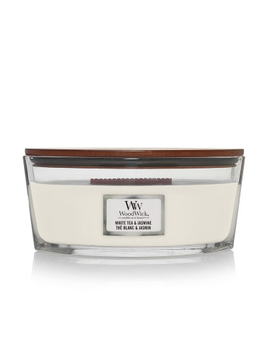 Woodwick Elipse Candle White Tea & Jasmine Universal