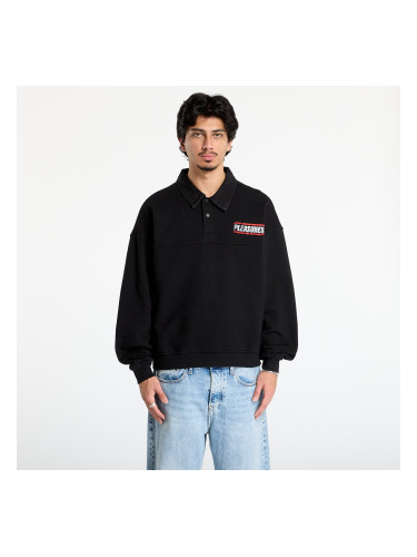 Суитшърт PLEASURES Gentle Polo Sweatshirt Black L
