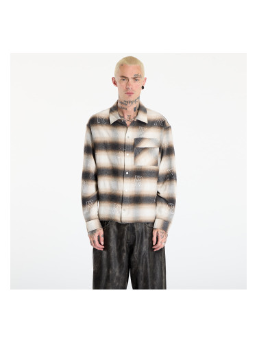 Риза REPRESENT All Over Initial Flannel UNISEX Latte XL