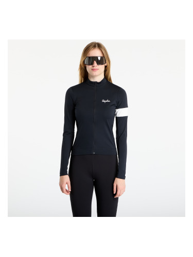 Джърси Rapha Women's Core Thermal Long Sleeve Jersey Black/ White S